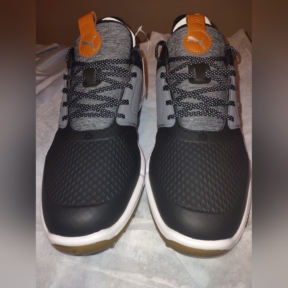 Puma Ignite Men's Elevate Golf Sneaker Black/Quiet Shade/Gum Size 10.5